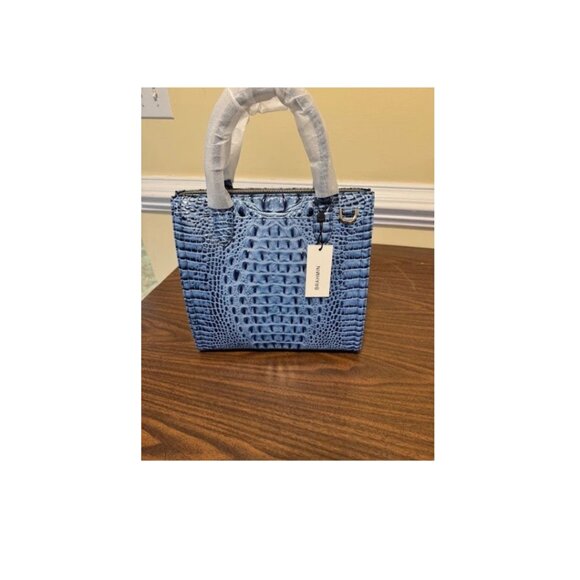 Brahmin Caroline Satchel Blue Serenade Melbourne Leather - Picture 3 of 8